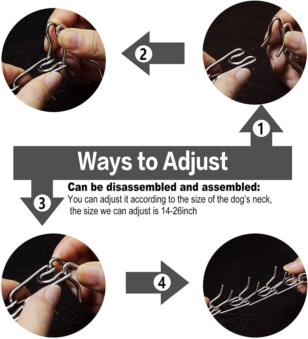 Ultra-Plus Prong Dog Training Collar Steel  Dog Prong Collar Pinch Collar for Dogs
